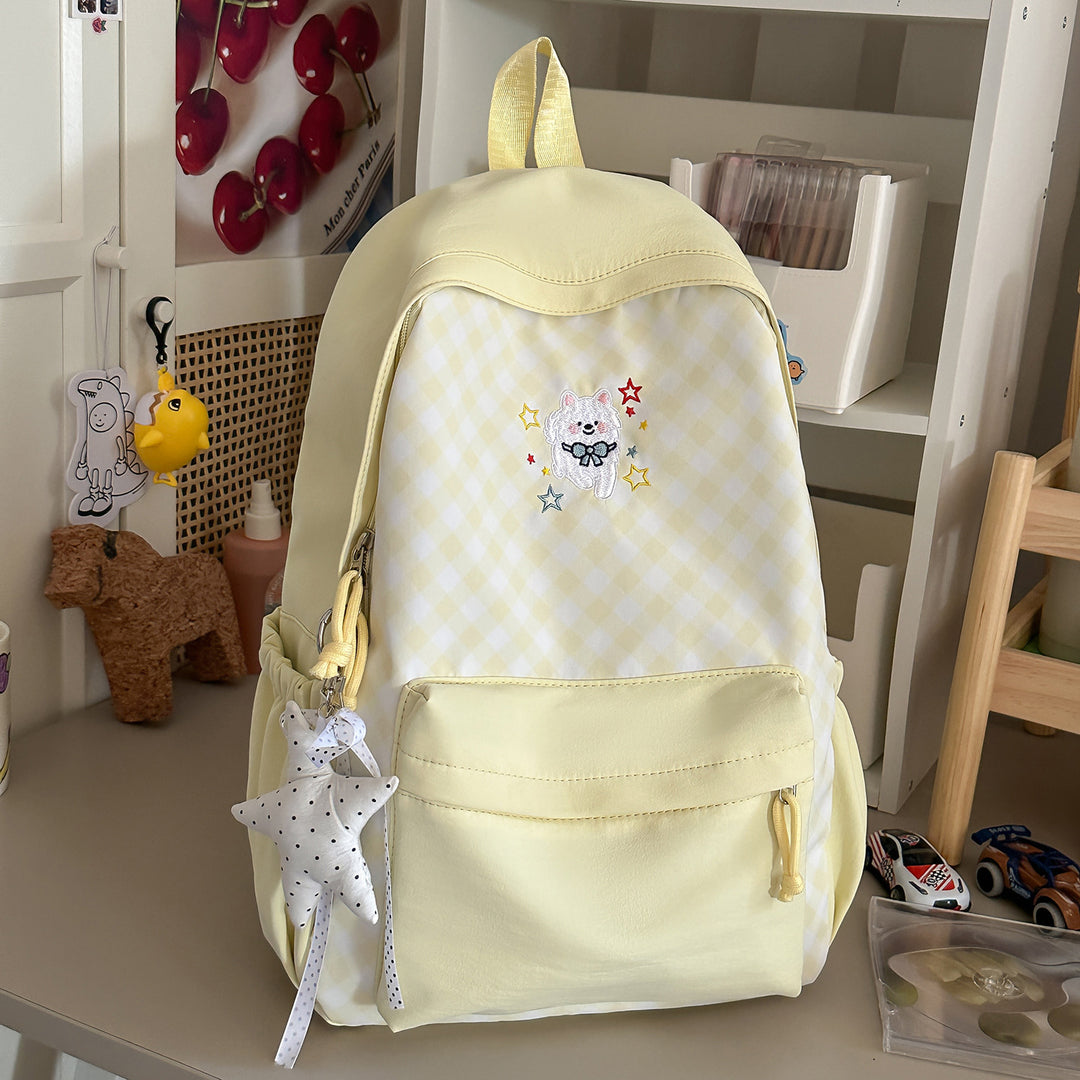 Cute Decorative Checked Pattern Backpack Stornfield