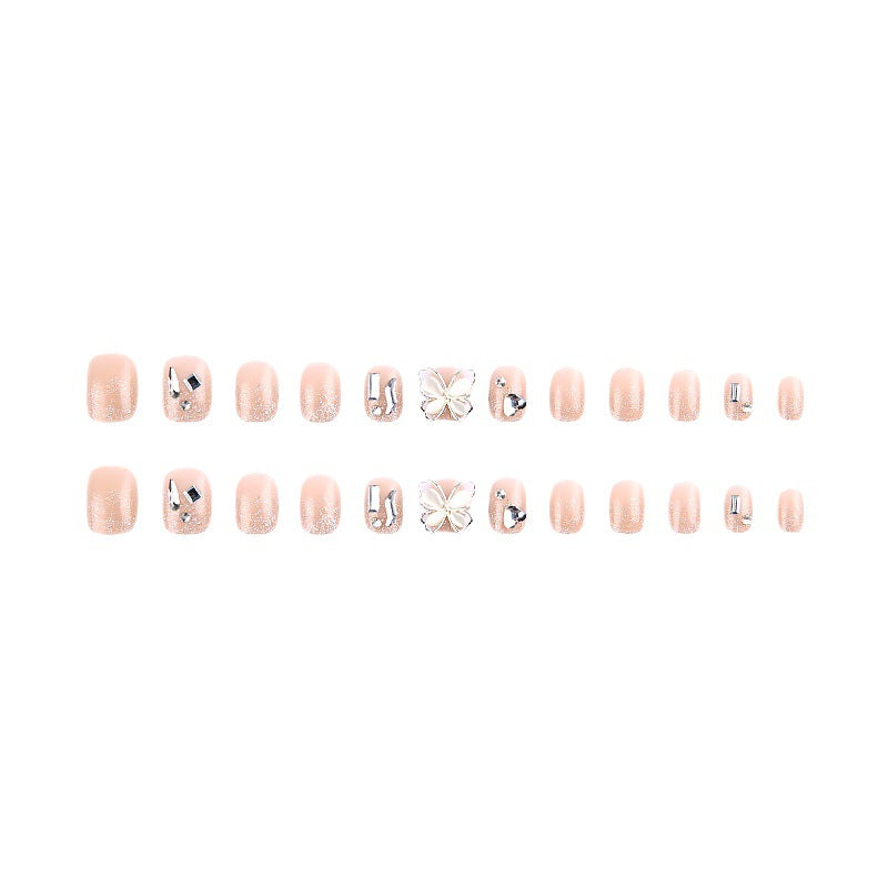 Nail art set with sparkling rhinestones and glitter elements Stornfield