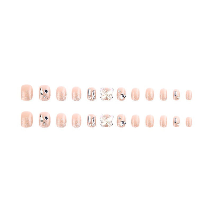 Nail art set with sparkling rhinestones and glitter elements Stornfield