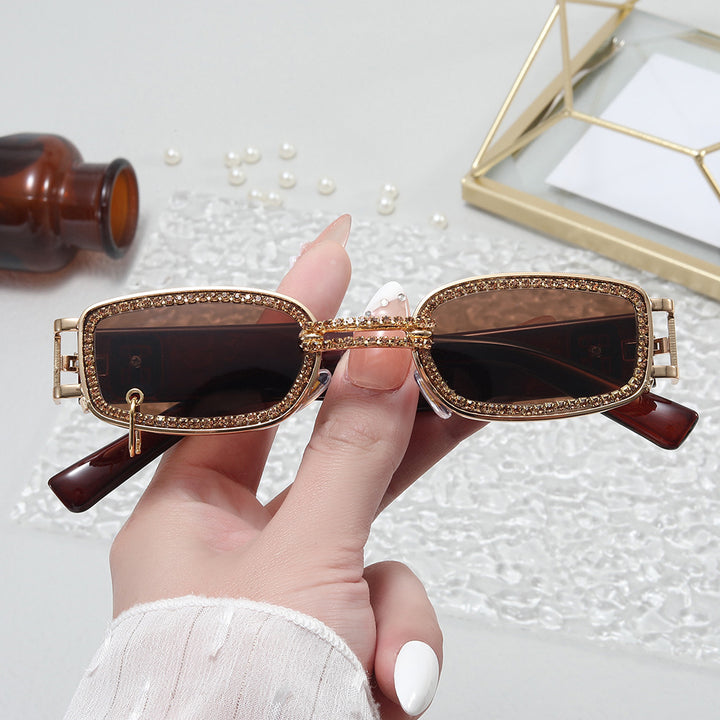 Women's stylish sunglasses with sparkling crystal frame Stornfield