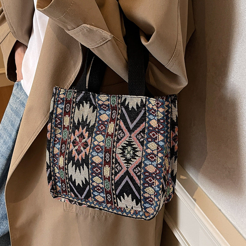 Ethnic Patterned Tote Bag