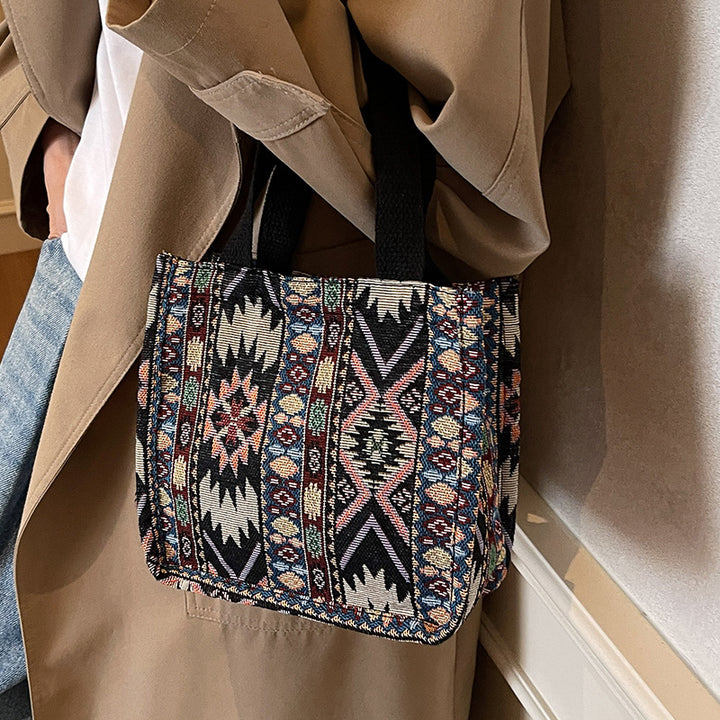 Ethnic Patterned Tote Bag
