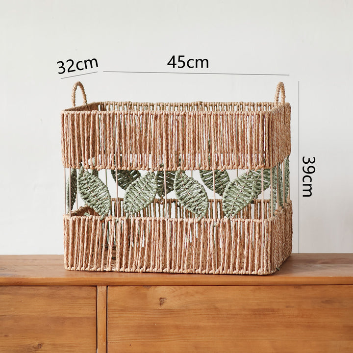 Decorative basket with plant motif Stornfield