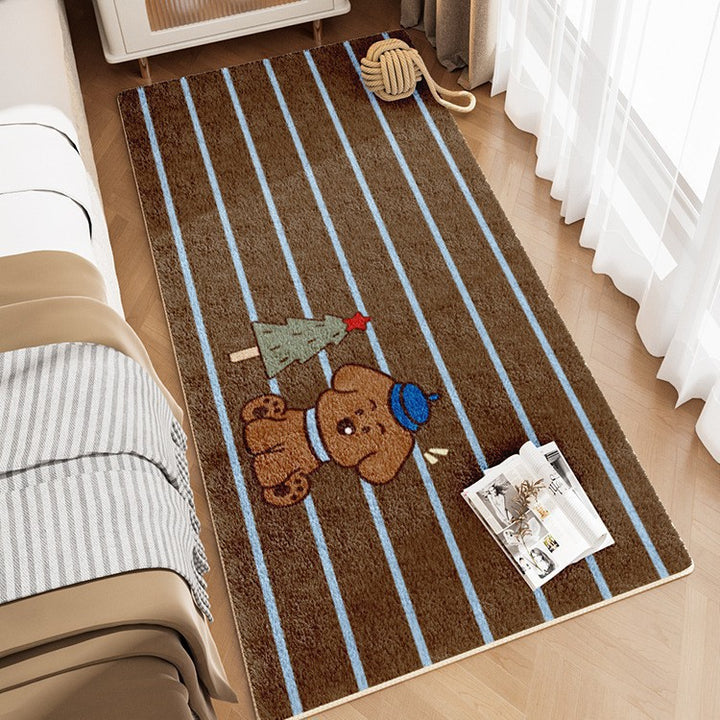 Cute Bunny-Themed Plush Area Rug