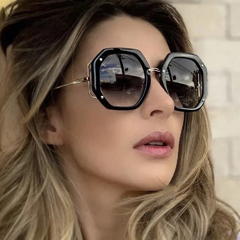 Ladies stylish octagonal sunglasses with UV protection and elegant frame Stornfield