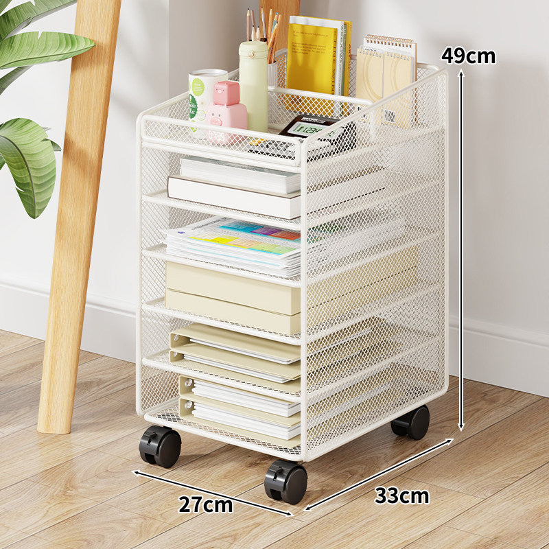 Mesh Two-Tier Desktop Document and Stationery Organizer