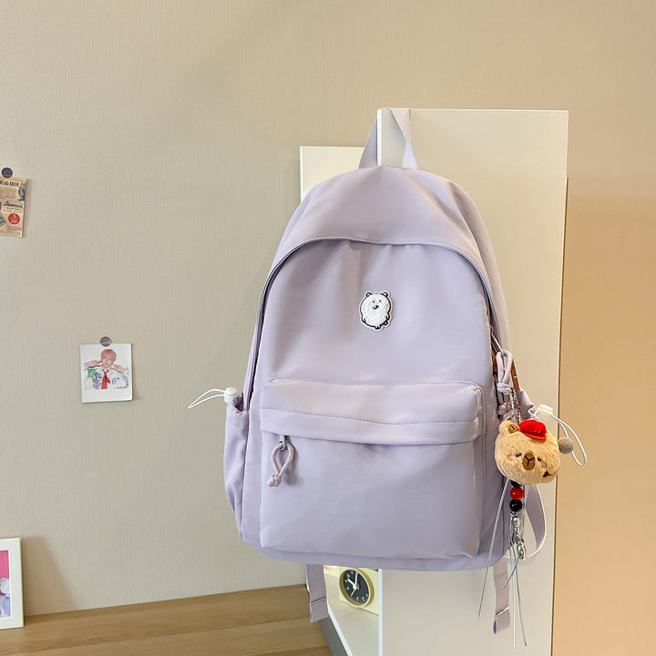 Casual Lightweight Backpack with Cute Character Charm Stornfield