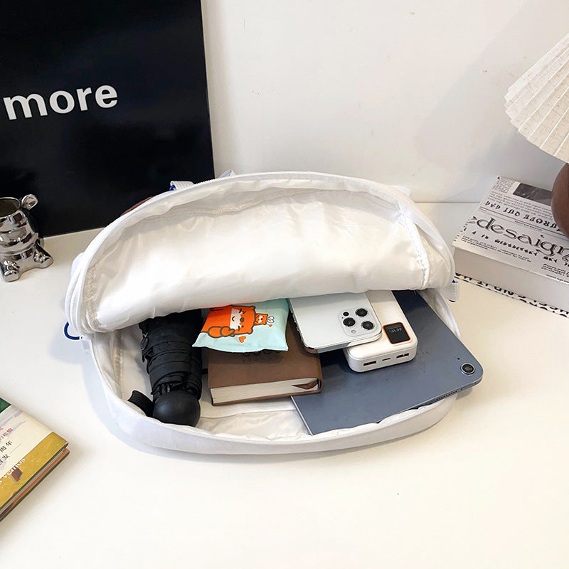 Plush backpack with clear window Stornfield