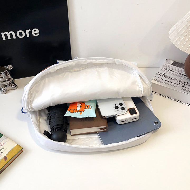 Plush backpack with clear window Stornfield