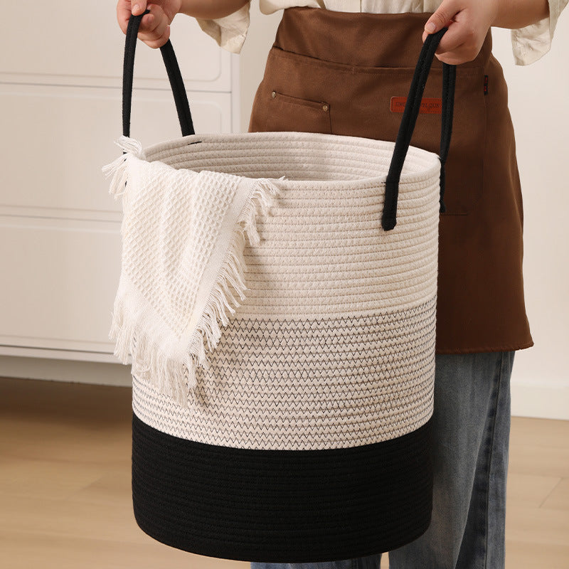 Women's decorative storage basket with two practical handles Stornfield