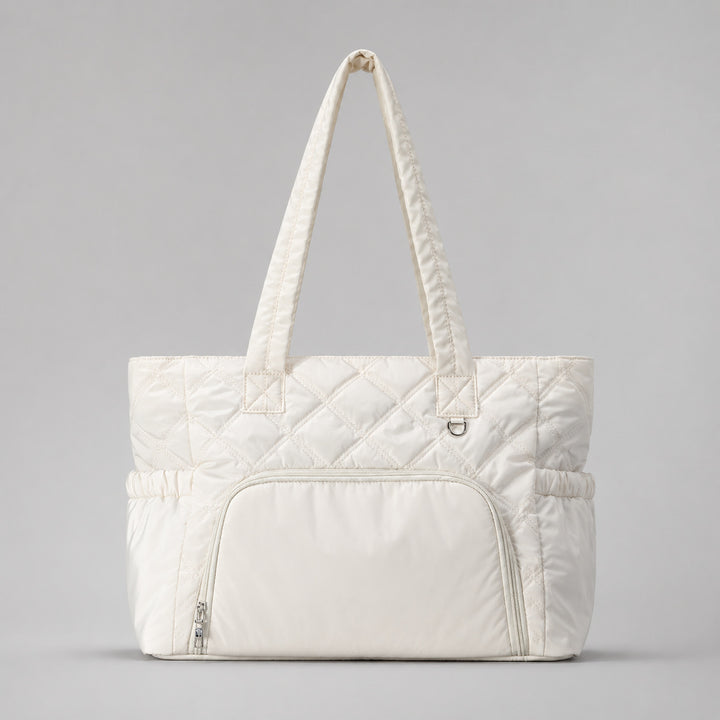 Quilted Multi-Compartment Travel Tote