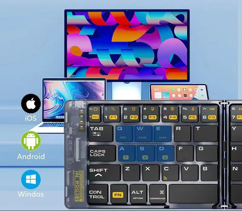 Portable Folding Bluetooth Keyboard Stornfield