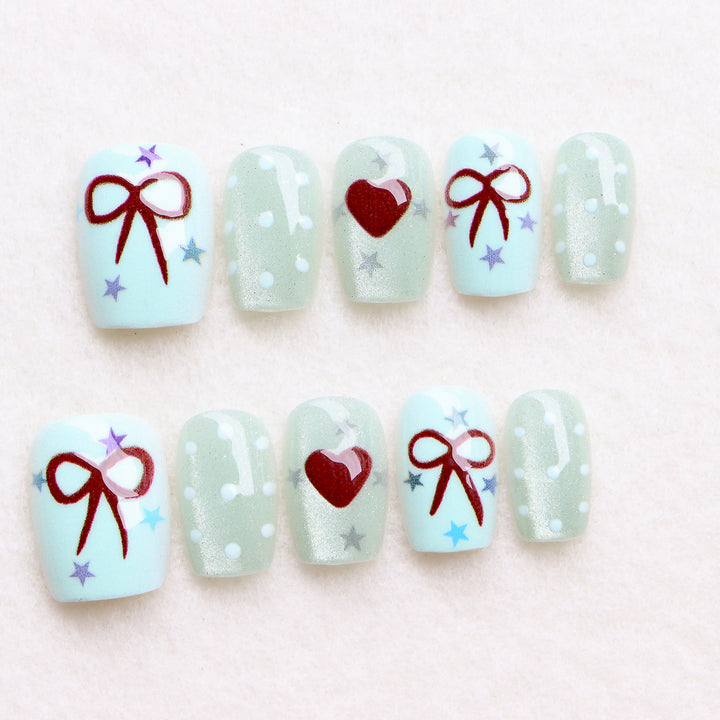 Decorative Holiday-Themed Press-On Nail Art Set Stornfield