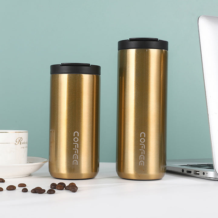 Women's insulated stainless steel coffee mug with elegant design and non-slip bottom Stornfield