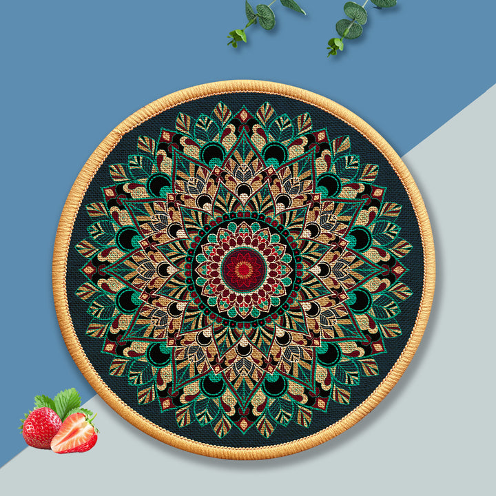 Decorative Round Floor Mat Stornfield