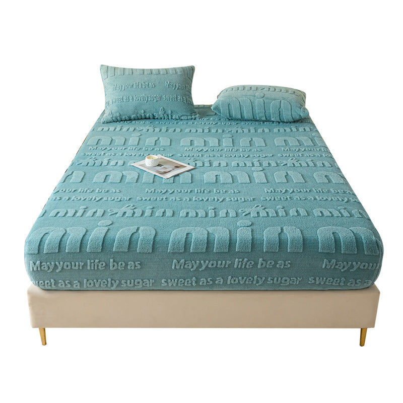 Ultra-Soft Textured Plush Bed Cover