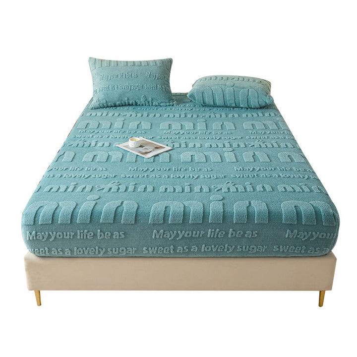Ultra-Soft Textured Plush Bed Cover