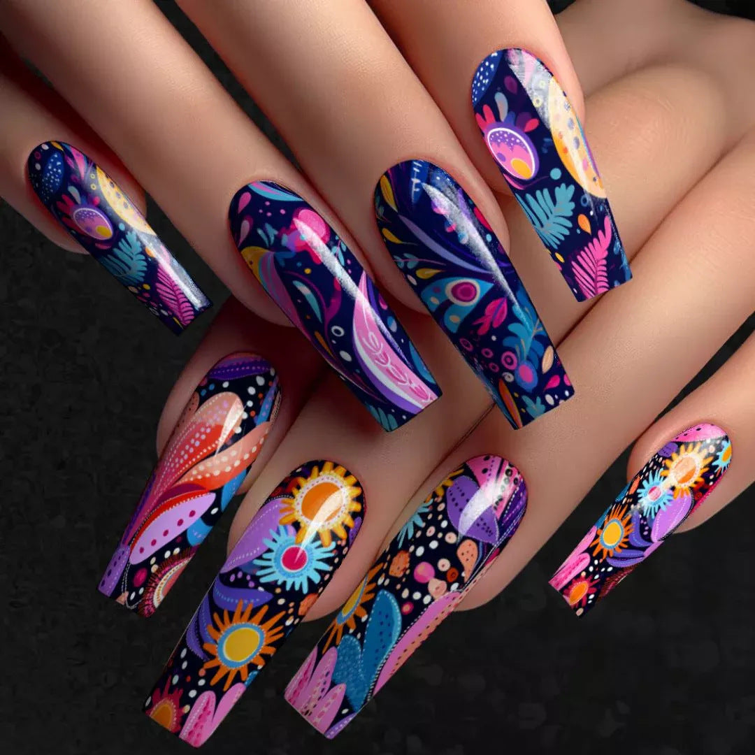 Creative Art Nails in Artistic Floral Design Stornfield