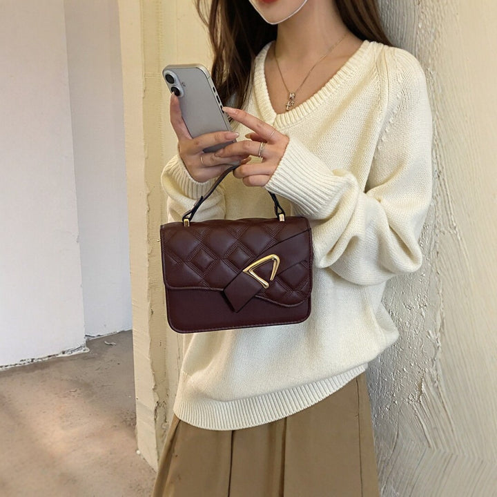 Quilted Structured Handbag