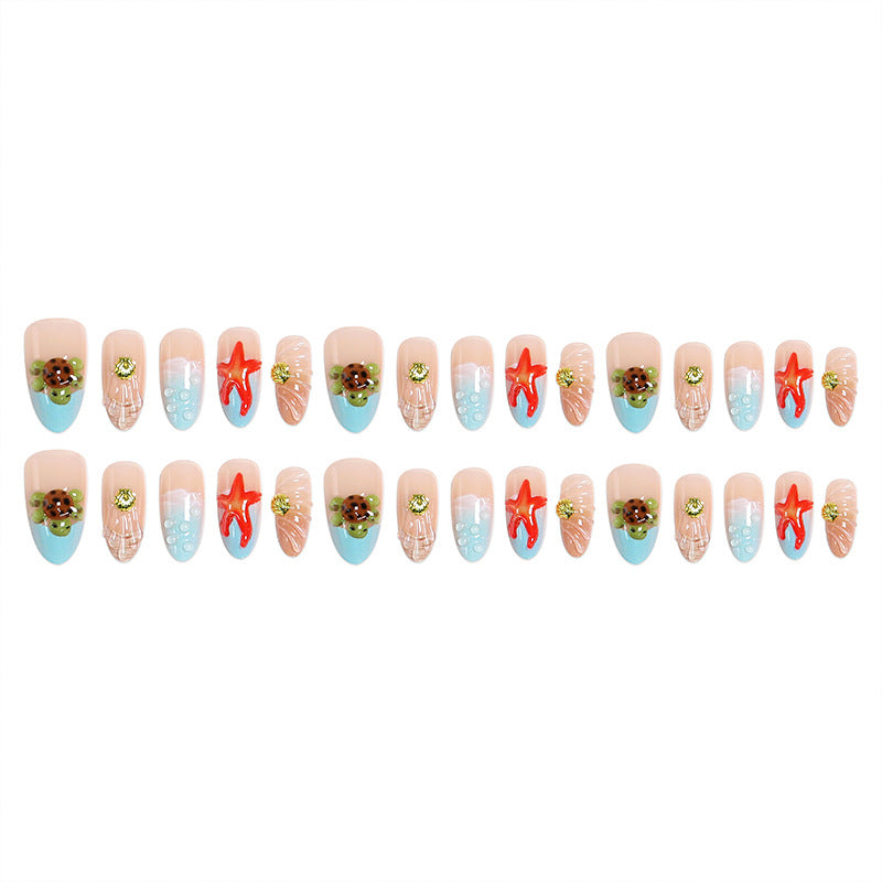 Artificial nails with maritime motifs Stornfield