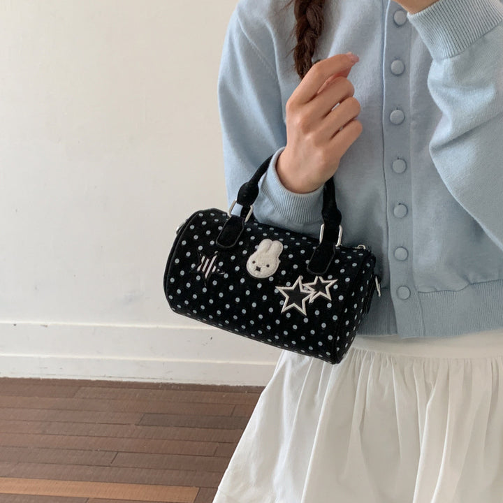 Fun Embroidered Polka Dot Handbag Stornfield