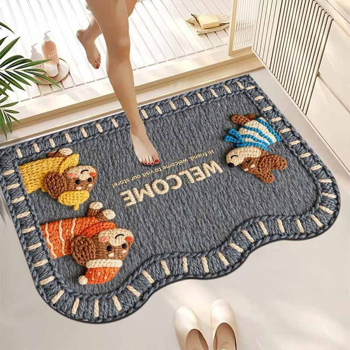 Plush Pet-Themed Area Rug