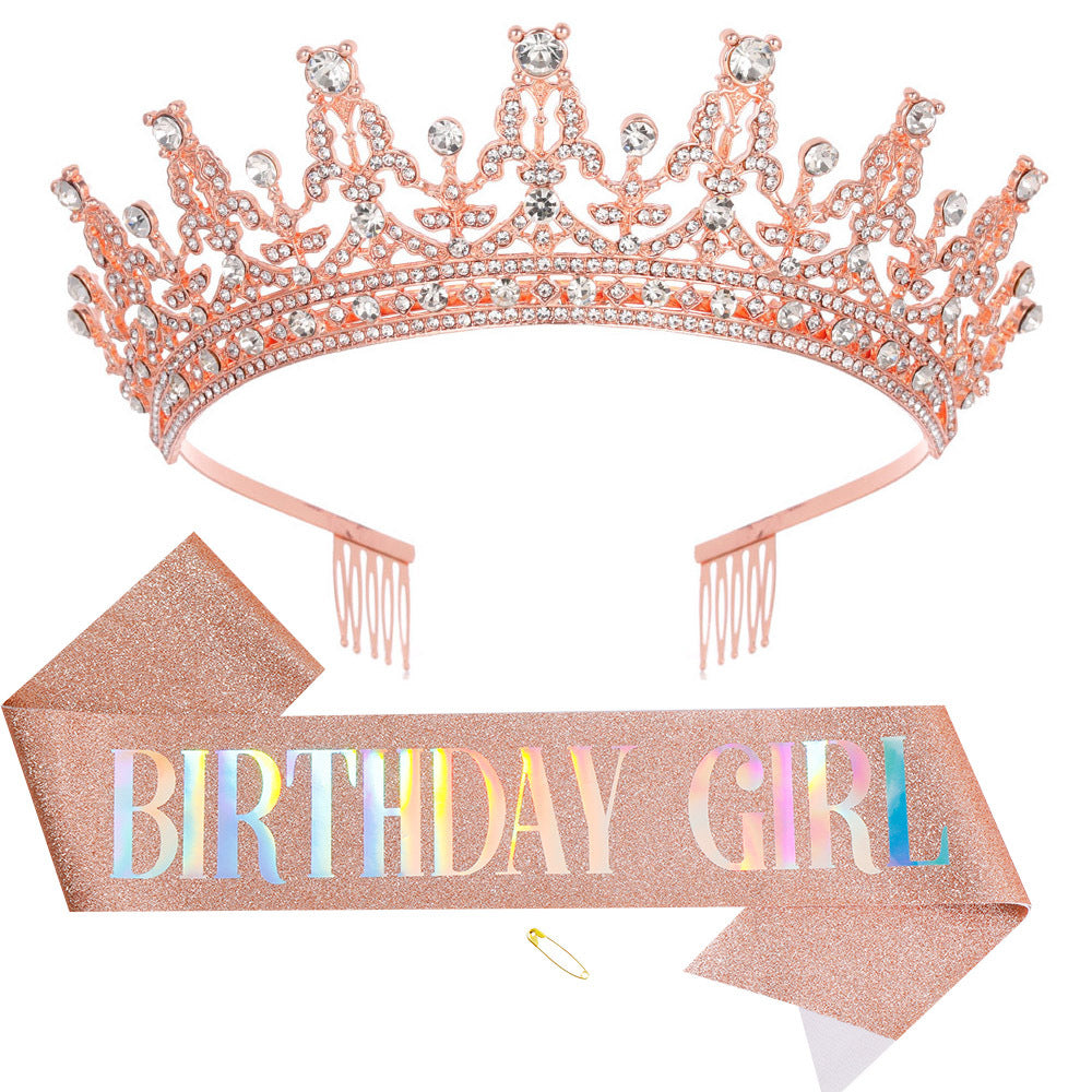 Women's Sparkling Crown and Sash Set Stornfield