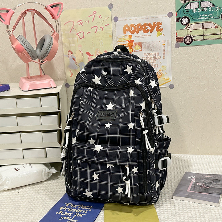 Versatile Star-Patterned Backpack Stornfield