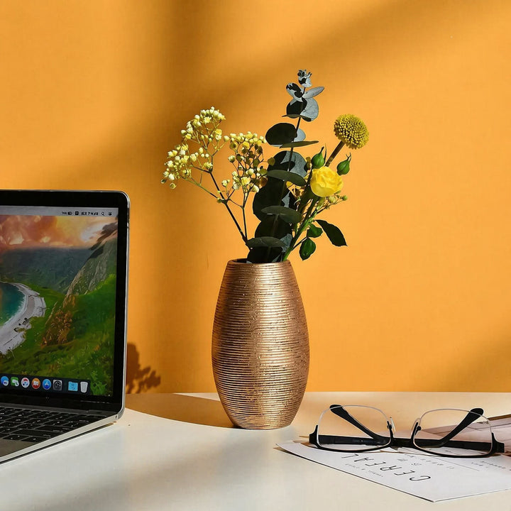 Contemporary Textured Ceramic Vase