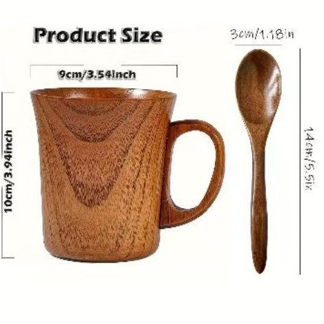 Wooden cup with spoon Stornfield