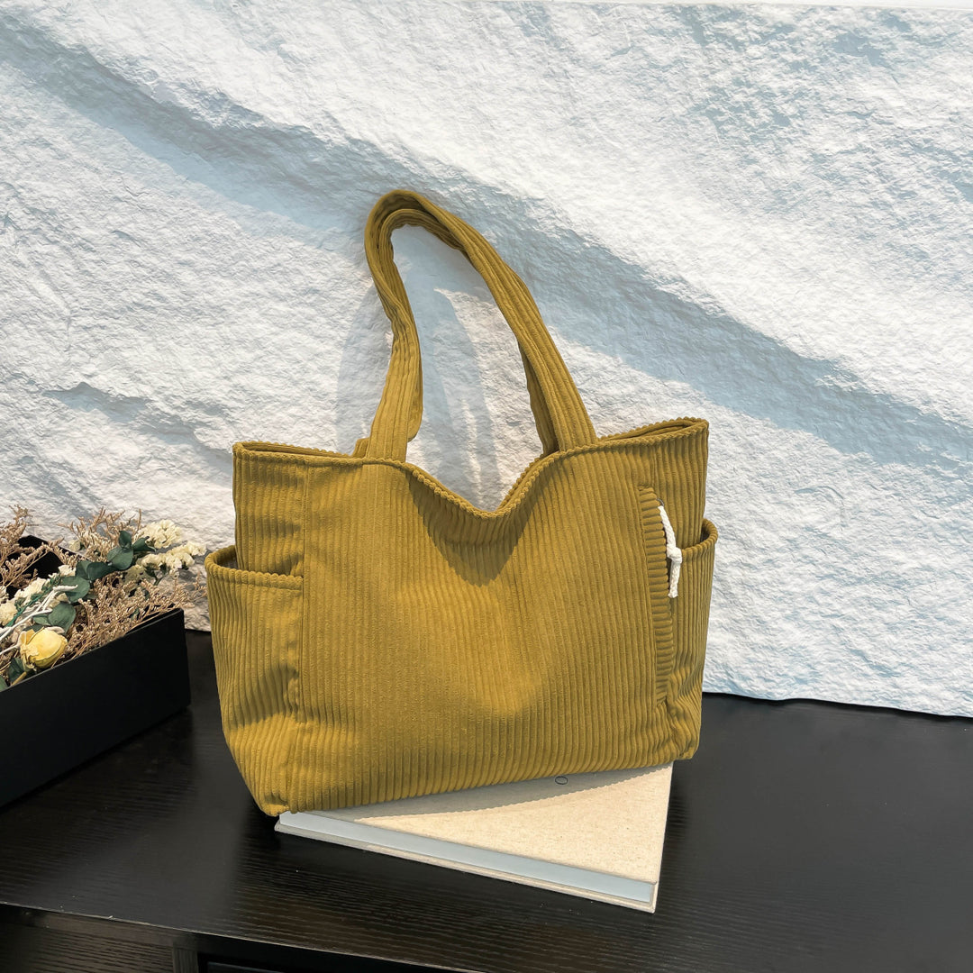 Cozy Textured Fabric Tote