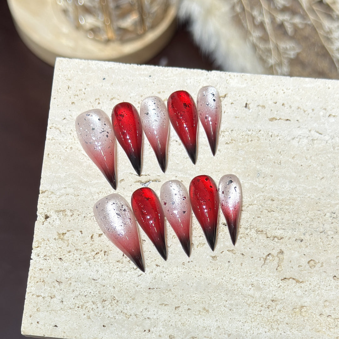 Artistic Stiletto Press-On Nails