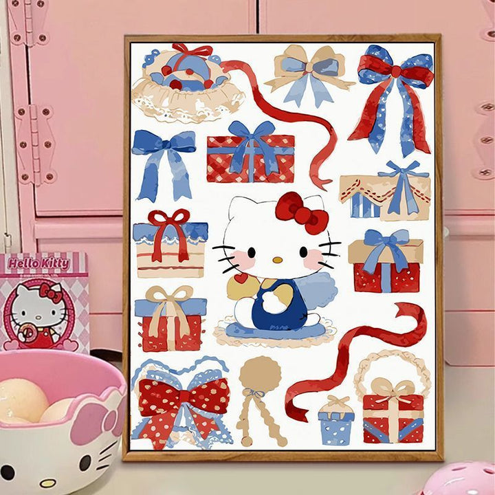 Hello Kitty-Themed Illustration Canvas Art Stornfield