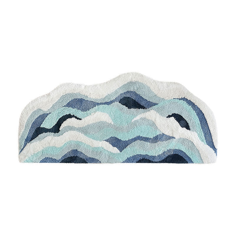 Abstract Mountain-shaped Rug