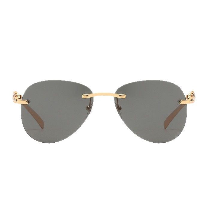 Ladies elegant pilot sunglasses with luxurious gold frame and protective lenses Stornfield