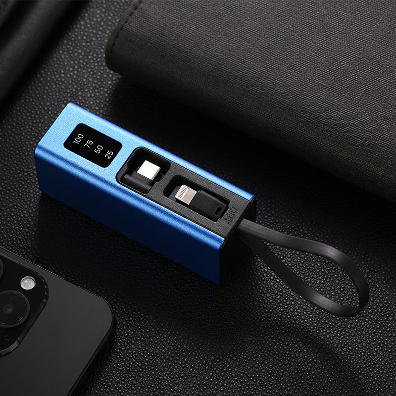 Multifunctional charger with integrated USB cable and LED display Stornfield