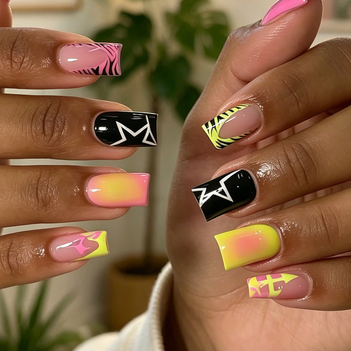Colorful Abstract Nail Art Set Stornfield
