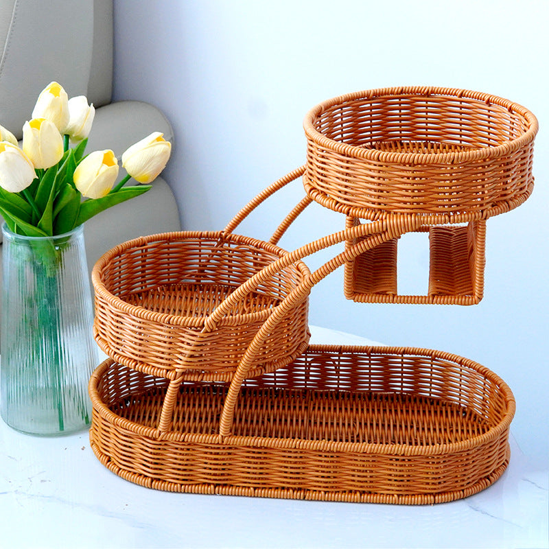 Multi-Tiered Wicker Storage Organizer Stornfield