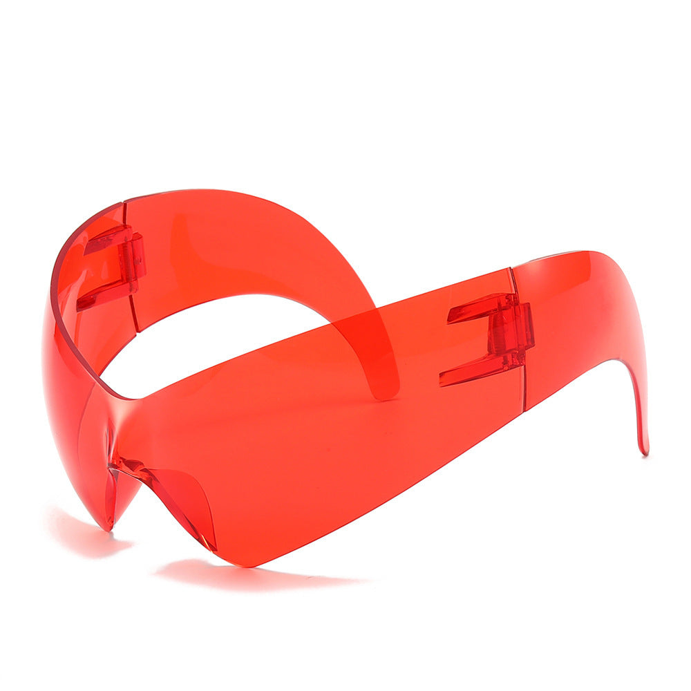 Futuristic Oversized Shield Sunglasses Stornfield