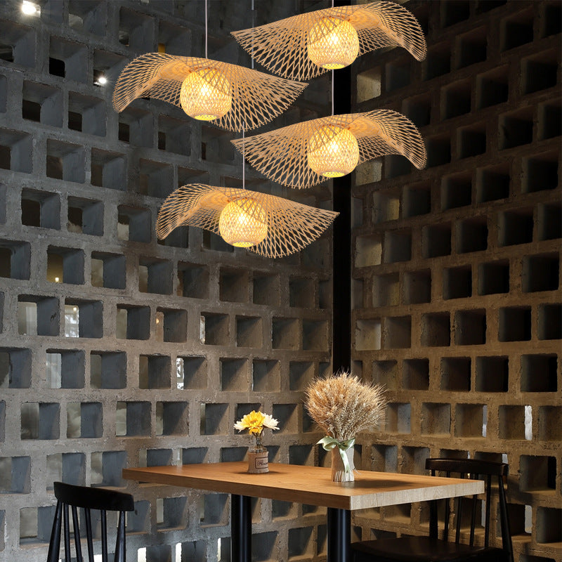 Artistic Wave-Designed Pendant Light
