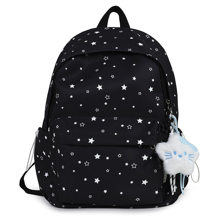 Starry Patterned Plush Backpack Stornfield