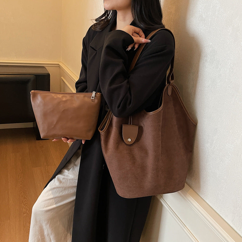 Soft Suede Slouchy Tote