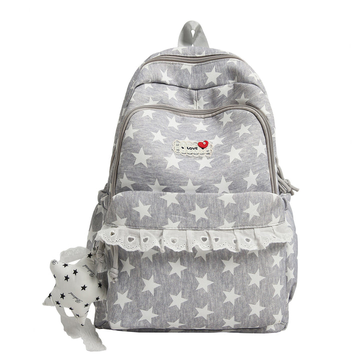 Trendy Star-Print School Backpack Stornfield