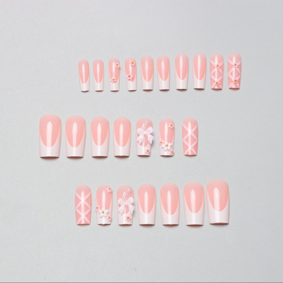 Decorative Floral and Bow Nail Extensions Stornfield