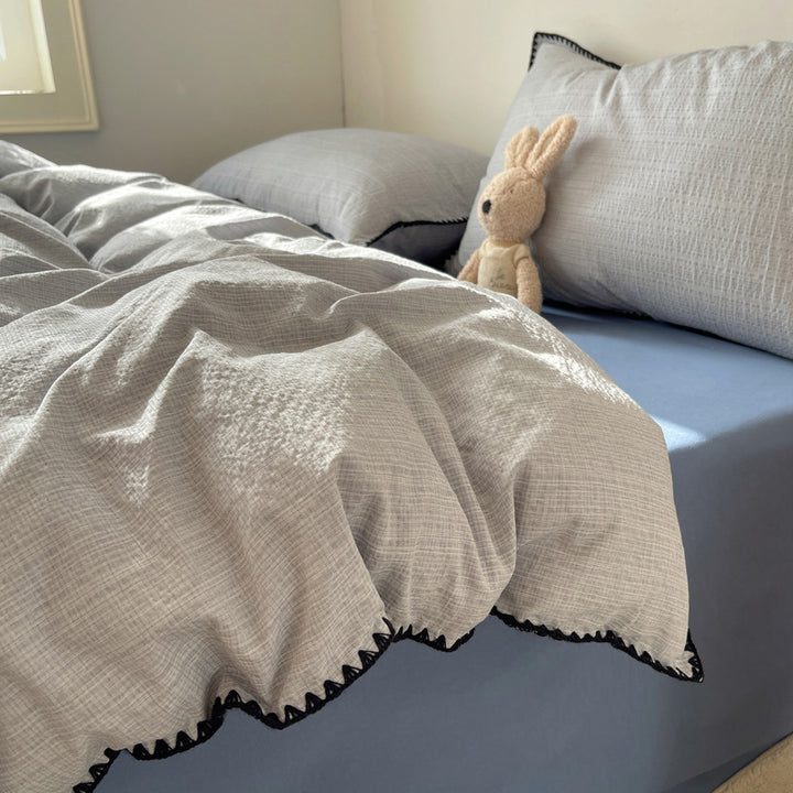 Premium Textured Duvet Cover Set