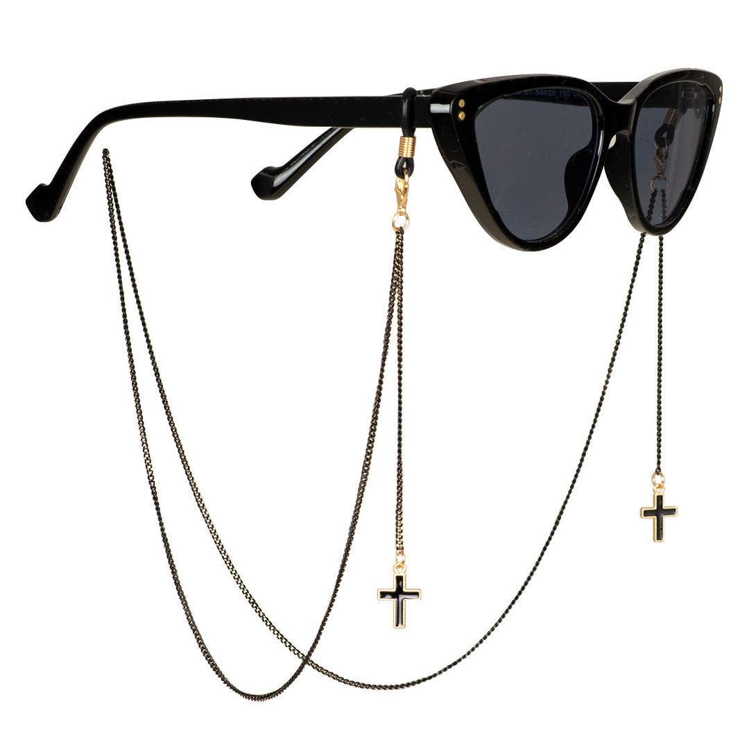 Stylish Beaded Cross Pendant Eyewear Chain Stornfield
