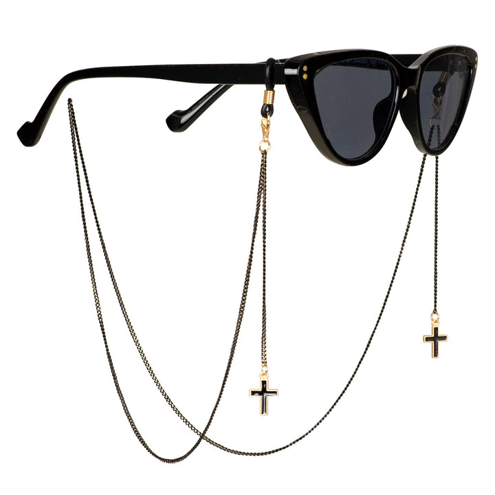Stylish Beaded Cross Pendant Eyewear Chain Stornfield
