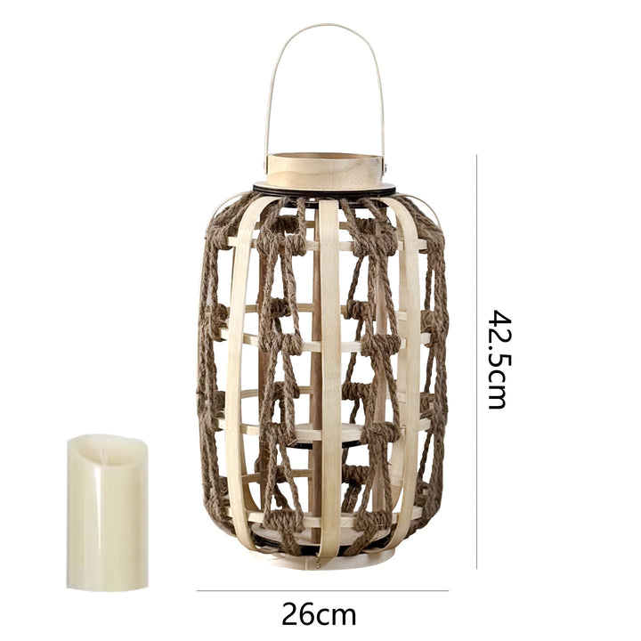 Decorative Rattan Lantern Stornfield