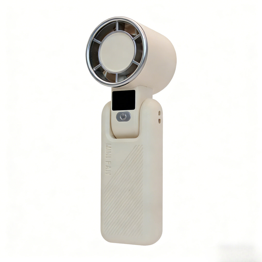 Women's Portable Mini Handheld Fan with USB Charging Function and Digital Display Stornfield