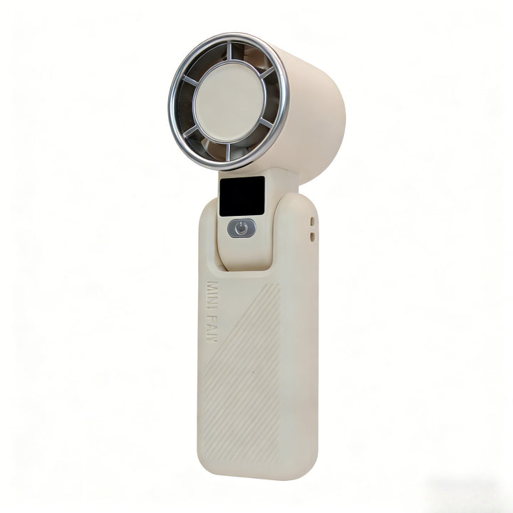 Women's Portable Mini Handheld Fan with USB Charging Function and Digital Display Stornfield
